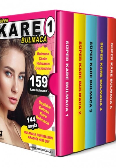 Süper Kare Bulmaca 5 Kitap – Kutulu Set