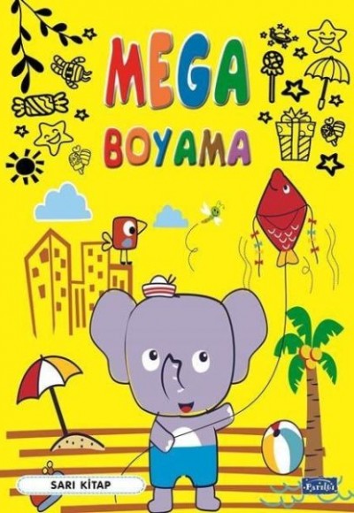 Mega Boyama Sarı Kitap