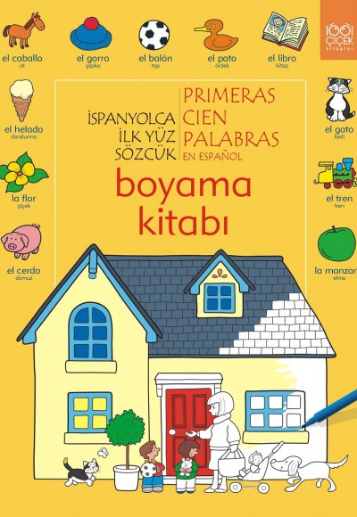 İspanyolca İlk Yüz Sözcük Boyama Kitabı
