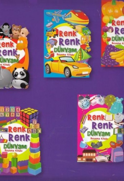 Renk Renk Dünyam Boyama Kitabı (5 Kitap)