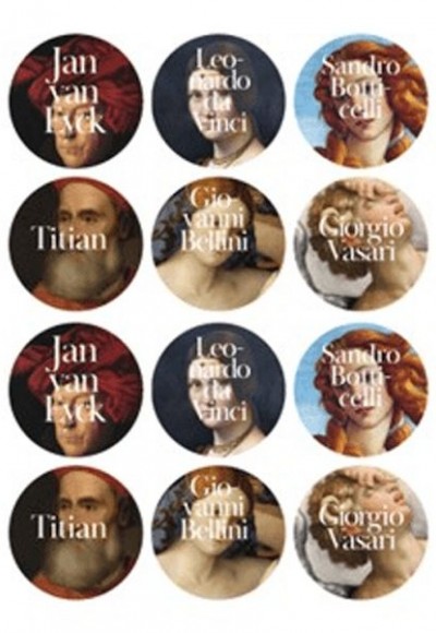 İkonik Tablolar Sticker (12'li)