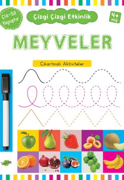 Çizgi Çizgi Etkinlik- Meyveler (4+ Yaş)