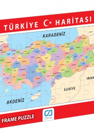 Türkiye Haritası Frame Puzzle-35