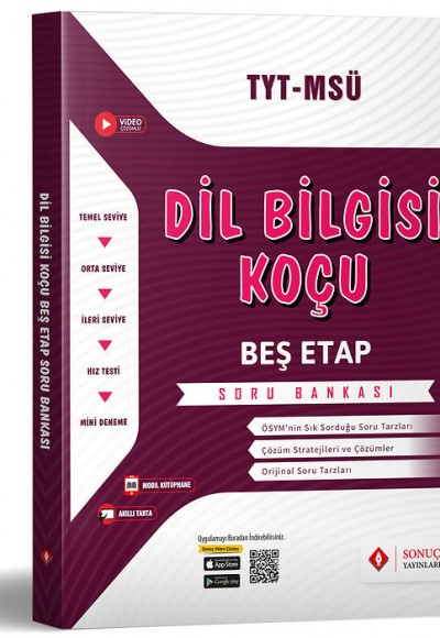 Sonuç Yayınları Dil Bilgisi Koçu Beş Etap Soru Bankası 2024-2025
